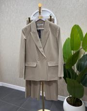 blazer ceket takım bej 3