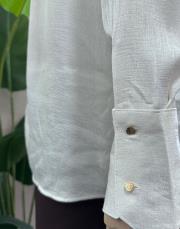 saten jakarlı gömlek ekru 4