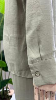 beli lastikli gömlek pantolon takım yeşil 5