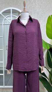 beli lastikli gömlek pantolon takım bordo 2