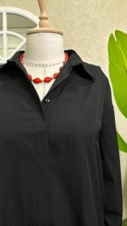 uzun gömlek siyah 3