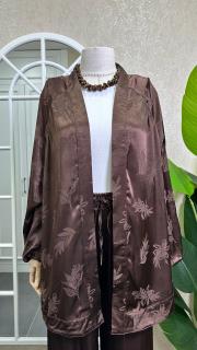 kimono pantolon takım kahve 4