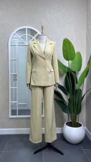 belden oturtmalı ceket bantolon takım soft yeşil