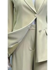 belden oturtmalı ceket bantolon takım soft yeşil 3