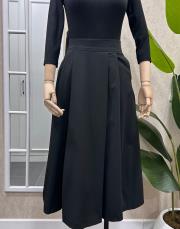 pileli çan etek siyah