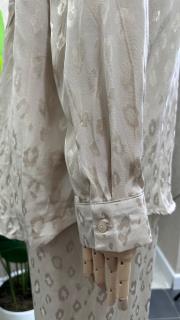 jakar leoparlı taşlı gömlek pantolon takım krem 5