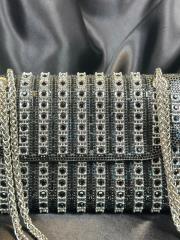 ithl.lüx taşlı omuz çantası siyah 3