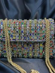 ithl.lüx taşlı omuz çantası renkli 2