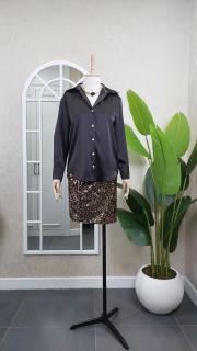 saten gömlek acı kahve