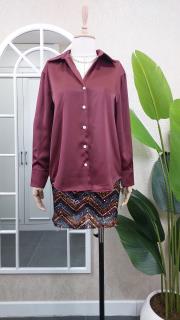 saten gömlek bordo 2