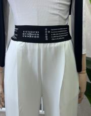 beli lastikli yazı detaylı palazzo pantolon beyaz 2