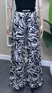zebra desen pantolon siyah beyaz 2