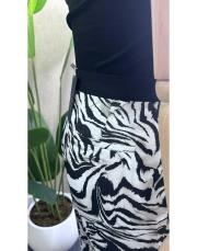 zebra desen pantolon siyah beyaz 3