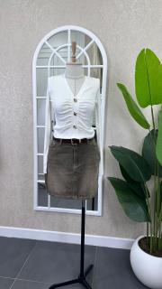 kemerli kot etek kahve