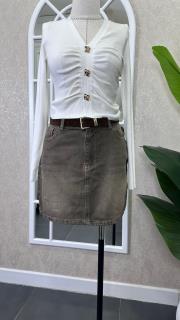 kemerli kot etek kahve 2