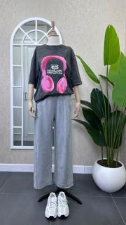 balon eşofman alt gri