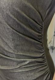 likralı kot elbise kahve 3