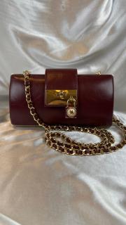 royal lock omuz askılı el çantası bordo 2