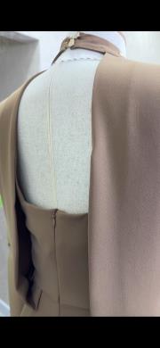 sırt detaylı camel tulum camel 2