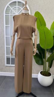 sırt detaylı camel tulum camel 3