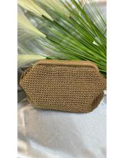 el örgüsü hasır clutch çanta kahve 3