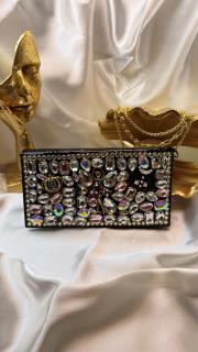 royal shıne clutch siyah