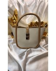 milano mini çanta krem-kahve 3