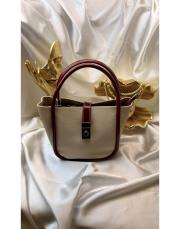 milano mini çanta krem-kırmızı 3