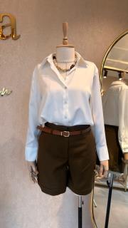 kemerli şort haki 3