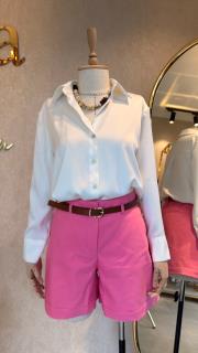 kemerli şort pembe 2