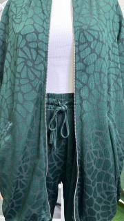 jakarlı fermuarlı spor takım koyu yeşil 3