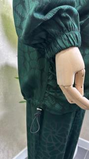 jakarlı fermuarlı spor takım koyu yeşil 5