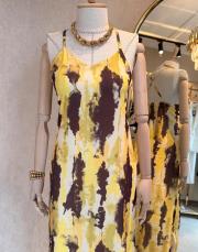 askılı elbise sarı 3