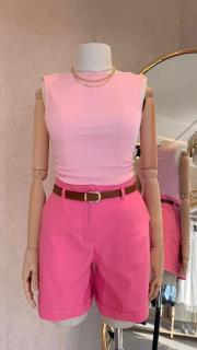büzgülü kayık yaka  bluz pembe 2