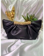 ithal elegant bıanca büzgü çanta siyah 3