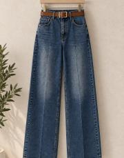 wideleg kemerli jean mavi 3