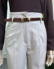 kemerli yüksel bel pantolon taş 2