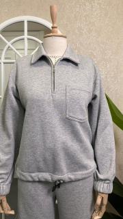 şardonlu geniş paça eşofman takım gri 3