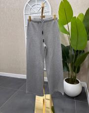 şardonlu geniş paça eşofman alt gri