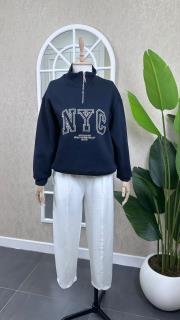nyc sweatshırt lacivert lacivert