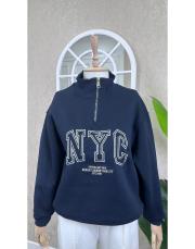 nyc sweatshırt lacivert lacivert 3