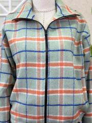 ekoseli bomber ceket yeşil yeşil 3