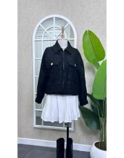 simli tweed bomber ceket siyah 3