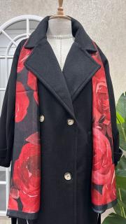 kemerli kaşe kaban siyah 2