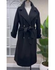 kemerli kaşe kaban siyah 4